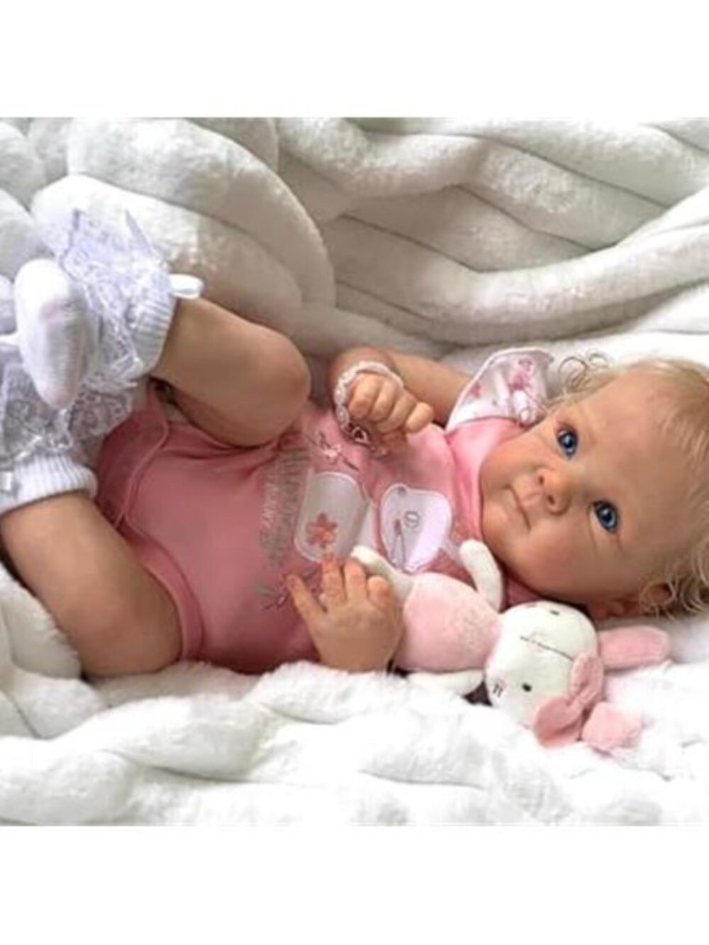 Silicone Full Body, Realistic Baby Doll, 18 Inch - Picture 6 of 7
